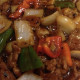 96. Beef with Green Pepper and Black Bean Sauce